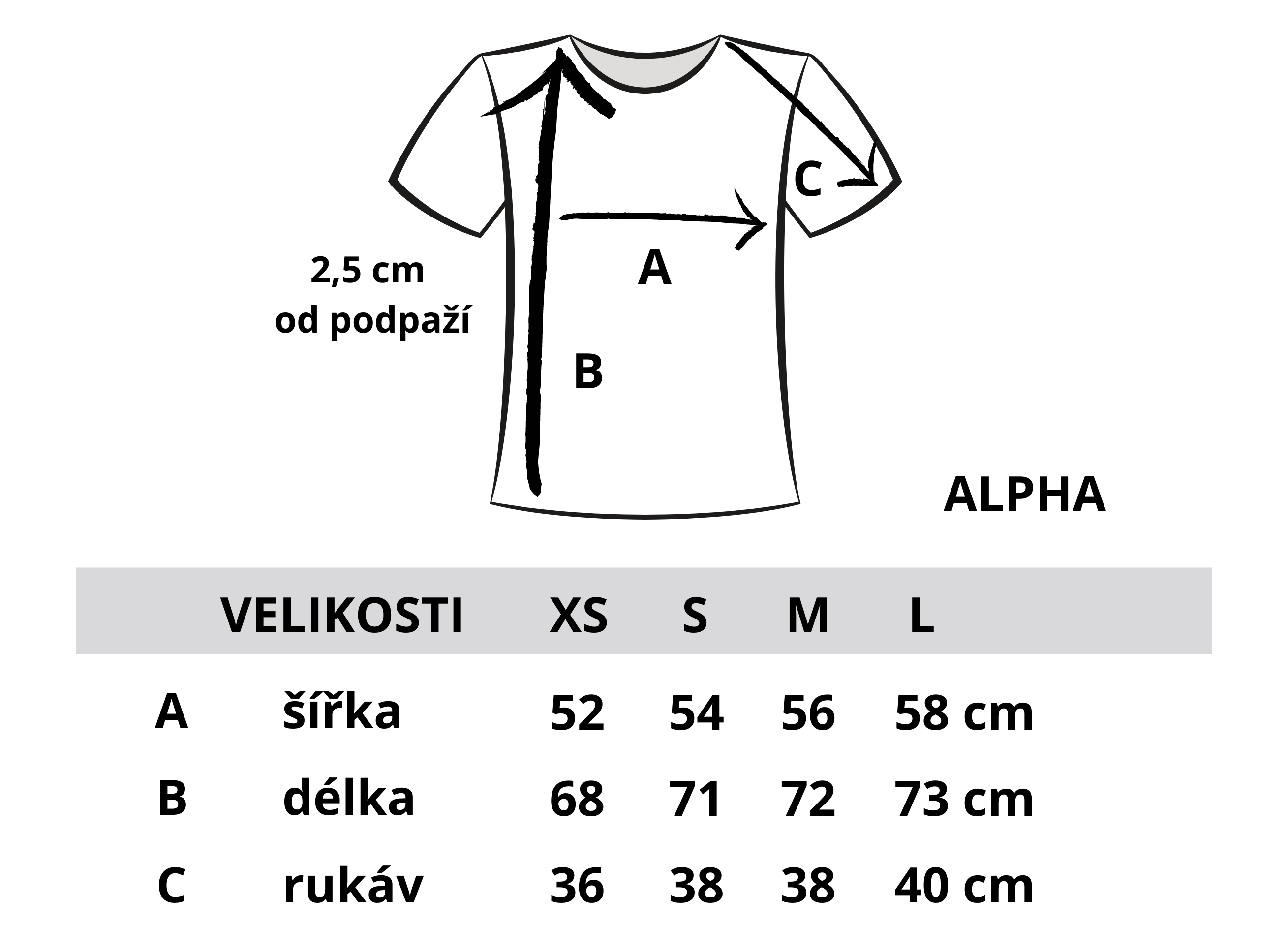tričko Alpha
